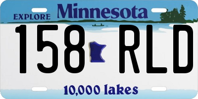 MN license plate 158RLD