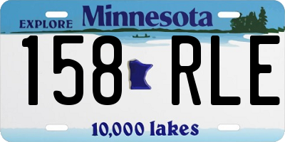 MN license plate 158RLE