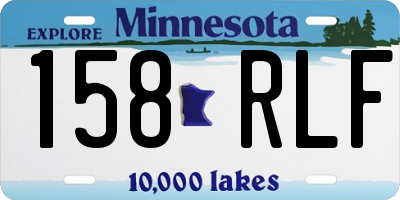 MN license plate 158RLF