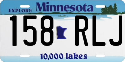 MN license plate 158RLJ