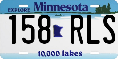 MN license plate 158RLS