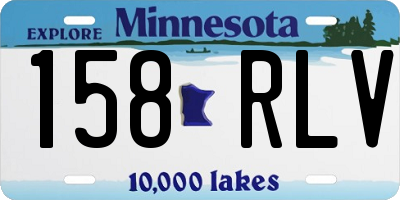 MN license plate 158RLV