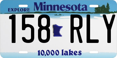 MN license plate 158RLY