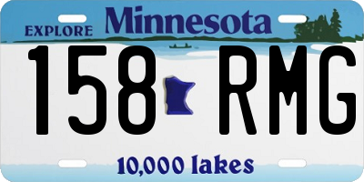 MN license plate 158RMG