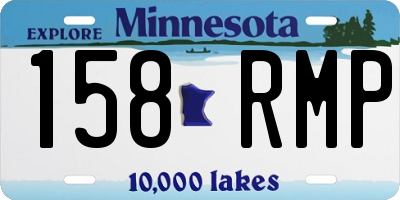 MN license plate 158RMP