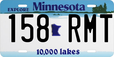 MN license plate 158RMT