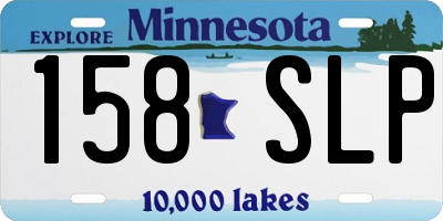 MN license plate 158SLP