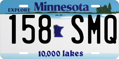 MN license plate 158SMQ