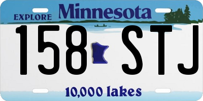 MN license plate 158STJ