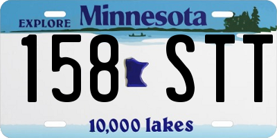 MN license plate 158STT