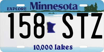 MN license plate 158STZ
