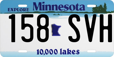 MN license plate 158SVH