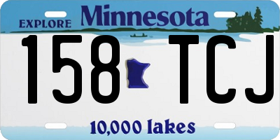 MN license plate 158TCJ
