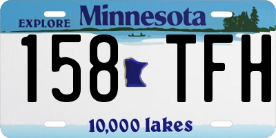 MN license plate 158TFH
