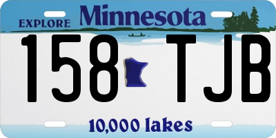 MN license plate 158TJB