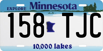 MN license plate 158TJC