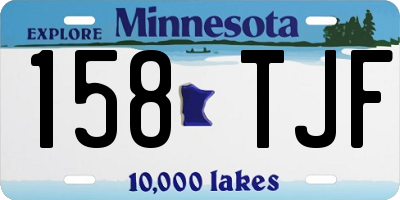 MN license plate 158TJF