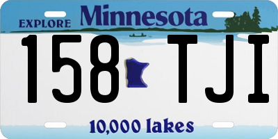 MN license plate 158TJI