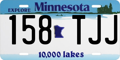 MN license plate 158TJJ