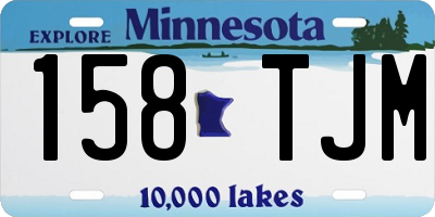 MN license plate 158TJM
