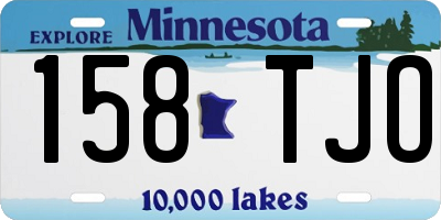 MN license plate 158TJO