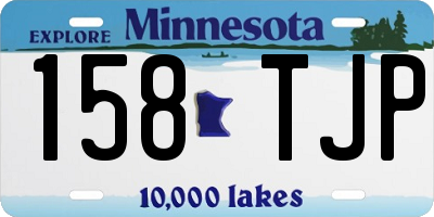 MN license plate 158TJP