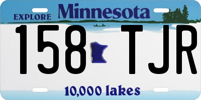 MN license plate 158TJR