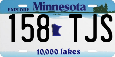 MN license plate 158TJS
