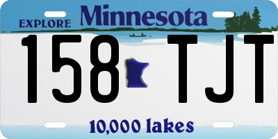 MN license plate 158TJT