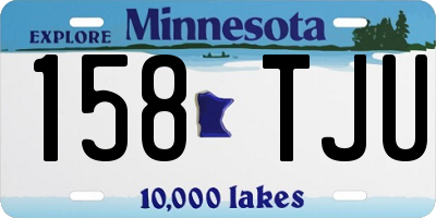 MN license plate 158TJU