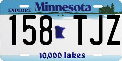 MN license plate 158TJZ