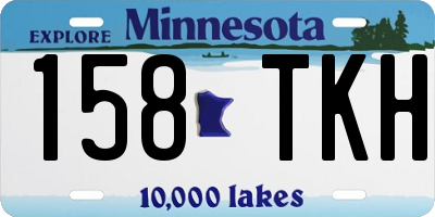 MN license plate 158TKH