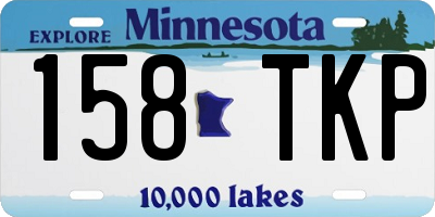 MN license plate 158TKP