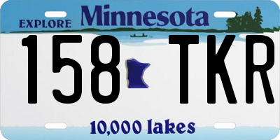 MN license plate 158TKR