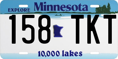 MN license plate 158TKT