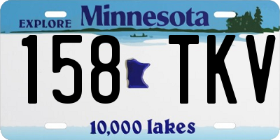 MN license plate 158TKV
