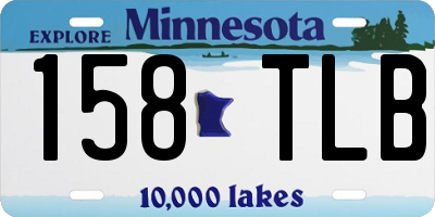 MN license plate 158TLB