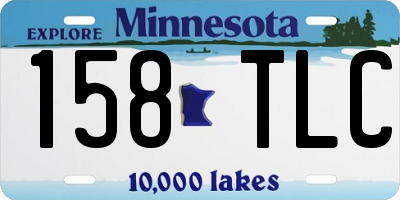 MN license plate 158TLC