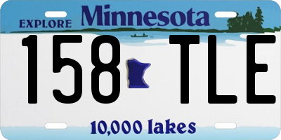 MN license plate 158TLE