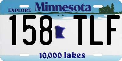 MN license plate 158TLF
