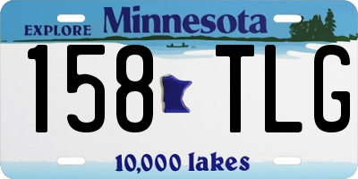 MN license plate 158TLG