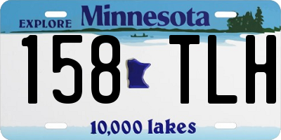 MN license plate 158TLH