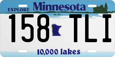 MN license plate 158TLI