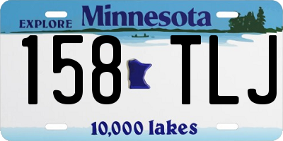 MN license plate 158TLJ