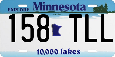 MN license plate 158TLL