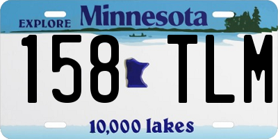 MN license plate 158TLM