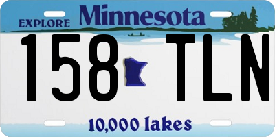 MN license plate 158TLN