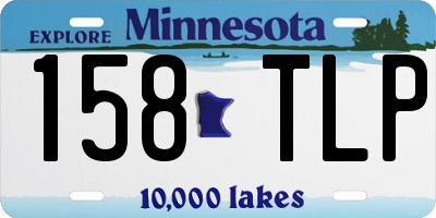 MN license plate 158TLP