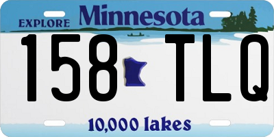 MN license plate 158TLQ