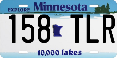 MN license plate 158TLR